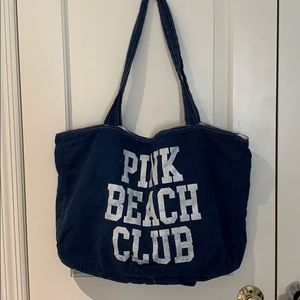 Victoria Secret PINK Navy Beach bag